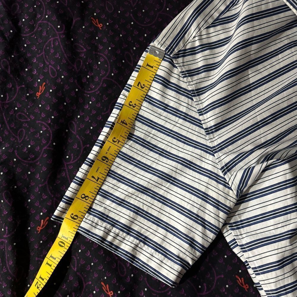 MICHAEL KORS MEN’s SLIM-FIT STRETCH STRIPE SHIRT M - Picture 3 of 12